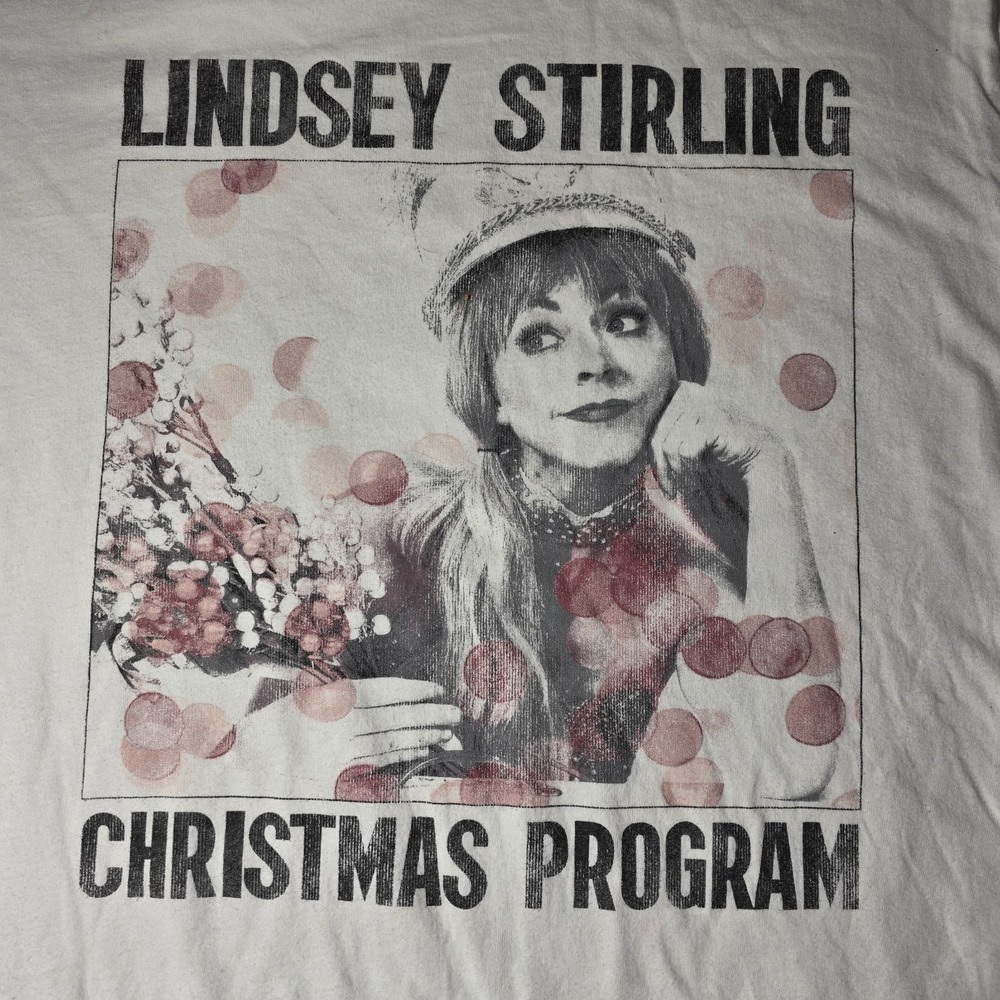 Lindsey Stirling Christmas Concert Graphic T Shirt Bella Canvas Womens Sz Large